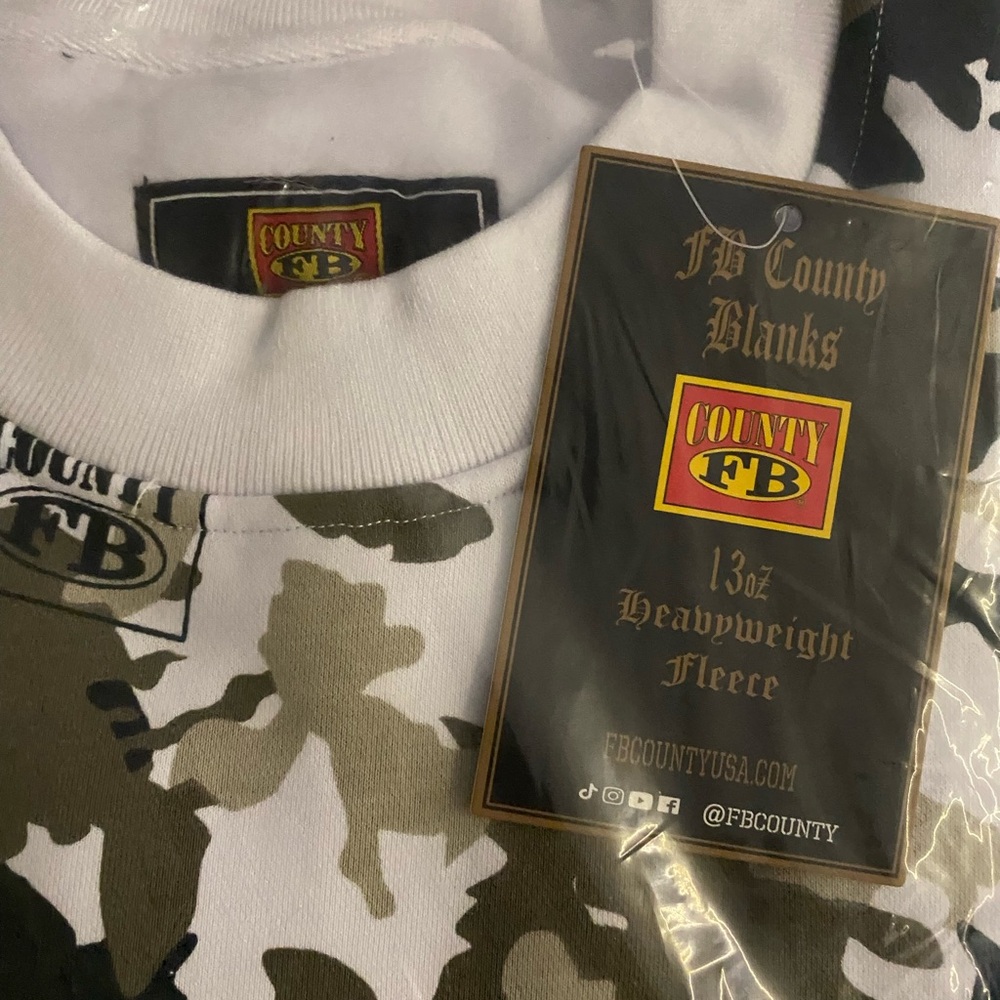 FB County Olive Camo Men's Crewneck Sweatshirt